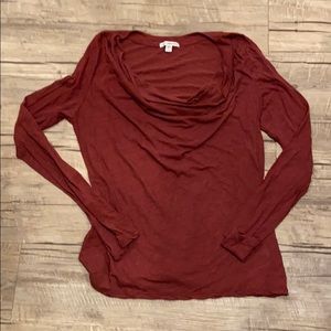 James Perse long sleeve cowl neck tee